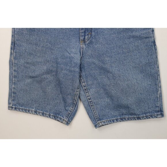 Vtg 90s Lee Mens 32 Faded Relaxed Fit Denim Jean Shorts Jorts Blue Cotton USA - Picture 4 of 10